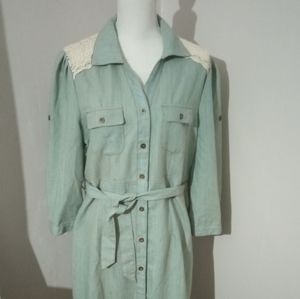 Magic Denim and Lace Dress